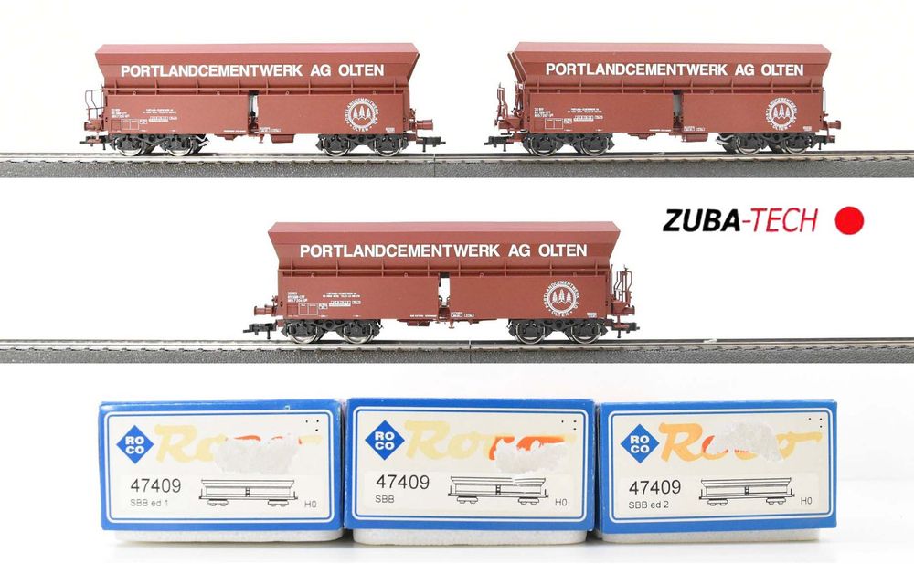 Roco 3x 47409 Selbstentladewagen SBB H0 GS Mit OVP Kaufen Auf Ricardo