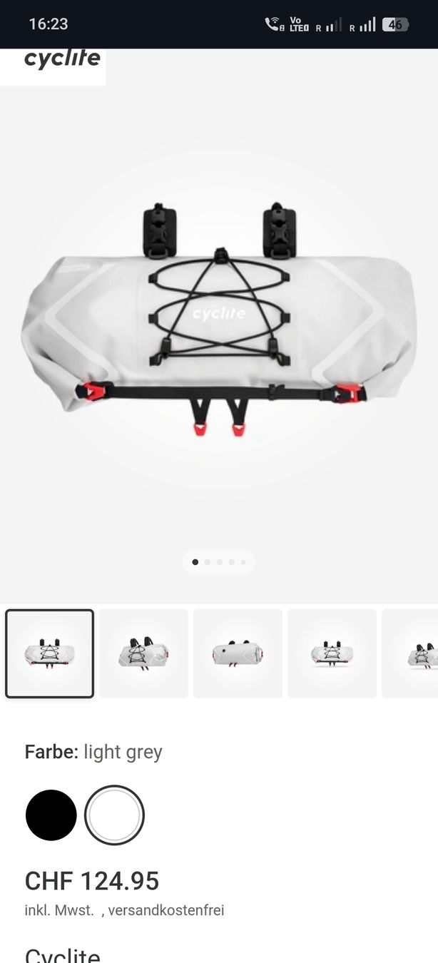 Taschen: Cyclite Lenkradtasche weiss  – Gebraucht aus Ermatingen von ans_m6lj
