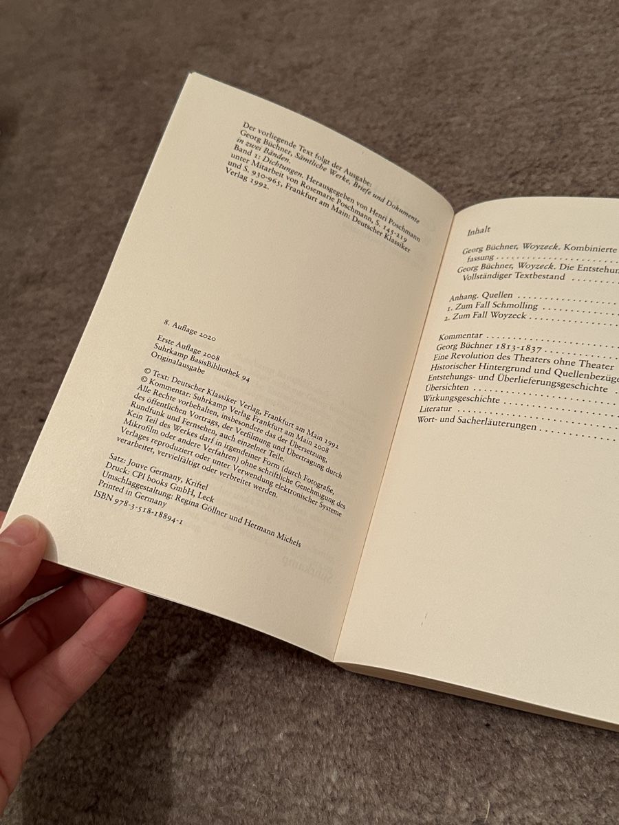 Libri: Georg Büchner - Woyzeck – Usato da Ellikon a d Thur venduto da anja_herbi 1