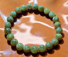 💚 Grünes Granat-Armband 💚 A
