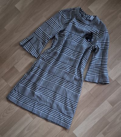 H&M elegantes kariertes Kleid Gr. S