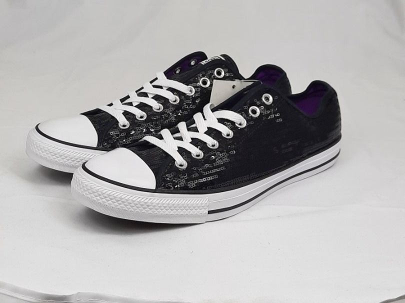 Converse Scarpe da uomo: CONVERSE All Star Low Sneaker Pailletten schwarz Gr. 45 – Nuovo e nell'imballaggio originale da Seuzach venduto da VT-Collections1 1