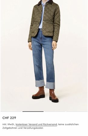 Barbour Deveron Stepp Jacke neuwertig Übergangsjacke