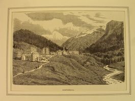 PONTRESINA, 2 HOLZSTICHE 1890 UND 1897