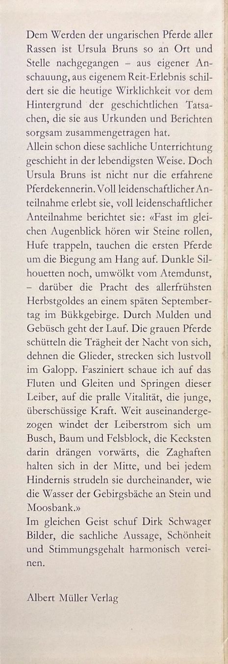 Libri: Bruns Ursula, Ungarns verborgene Herden – Usato da Sarnen venduto da Livres 2