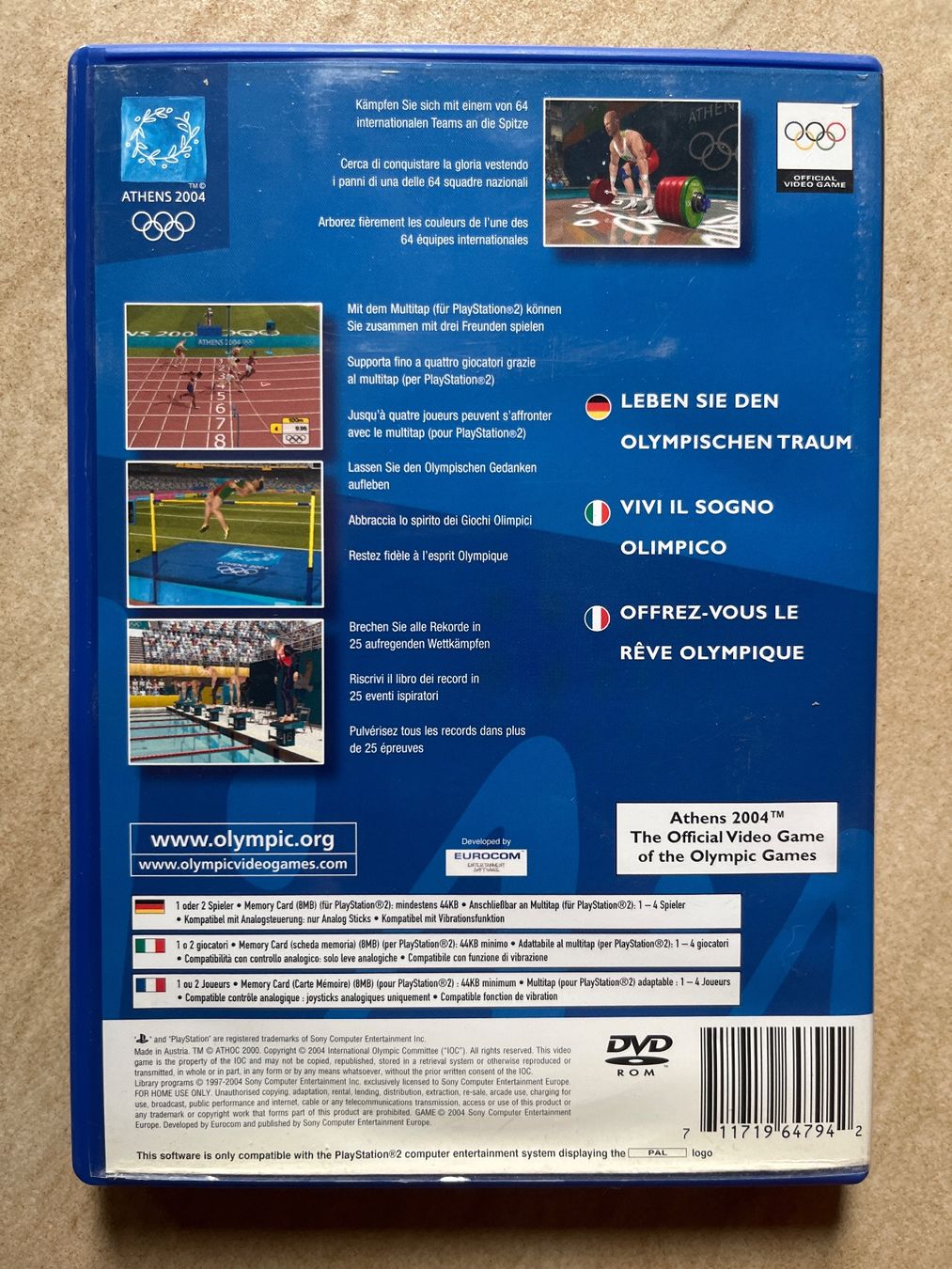 Sony Giochi: Jeu Athens 2004 pour PLAYSTATION PS2 – Usato da Vernayaz venduto da Darkfrost 1