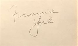 Francine York 1936-2017 Autogramm Karte 8x12cm