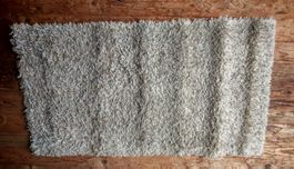Kuscheliger Teppich, Shaggy Style, hellgrau