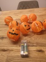 Halloween LED lichtenkette Kürbis deco.