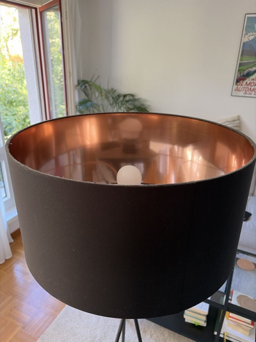 Lampade: Stehlampe, schwarzer Lampenschirm – Usato da Zürich venduto da dar_b2zx 1