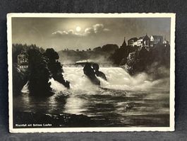 Ansichtskarte: Rheinfall mit Schloss Laufen