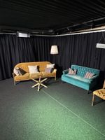 Vintage Sofa Couch Stuhl Tisch Sitzgruppe Lounge Retro Möbel