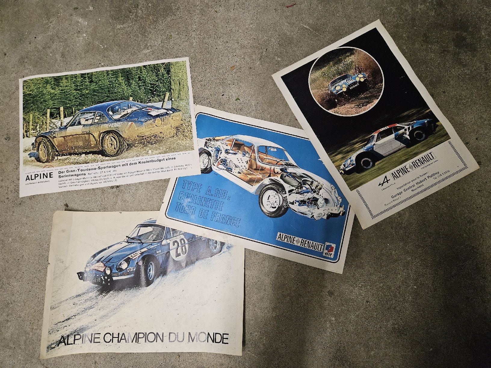 Renault Documenti: Alpine Renault A110 Bilder – Usato da Dielsdorf venduto da toe51664