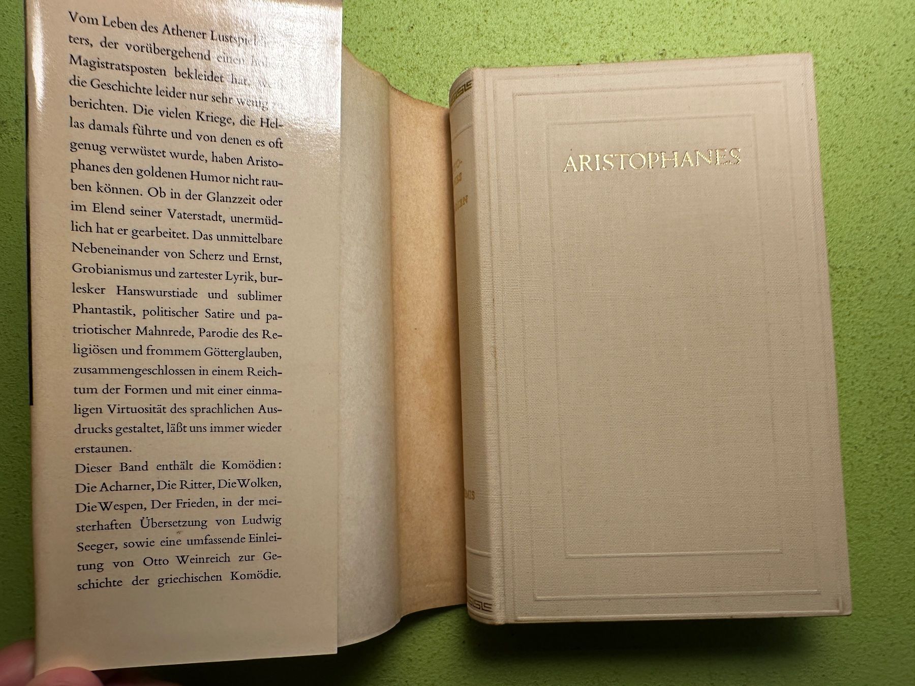 Libri: Aristophanes: Komödien I – Usato da Zürich venduto da allp 1