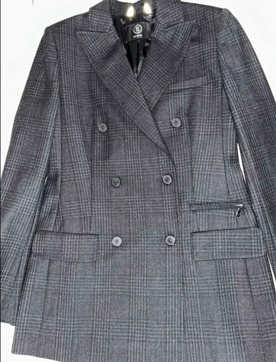 Bogner Giacche: Bogner Blazer, Grau Kariert, Top Zustand, Grösse 36 – Usato da Bonstetten venduto da Global83