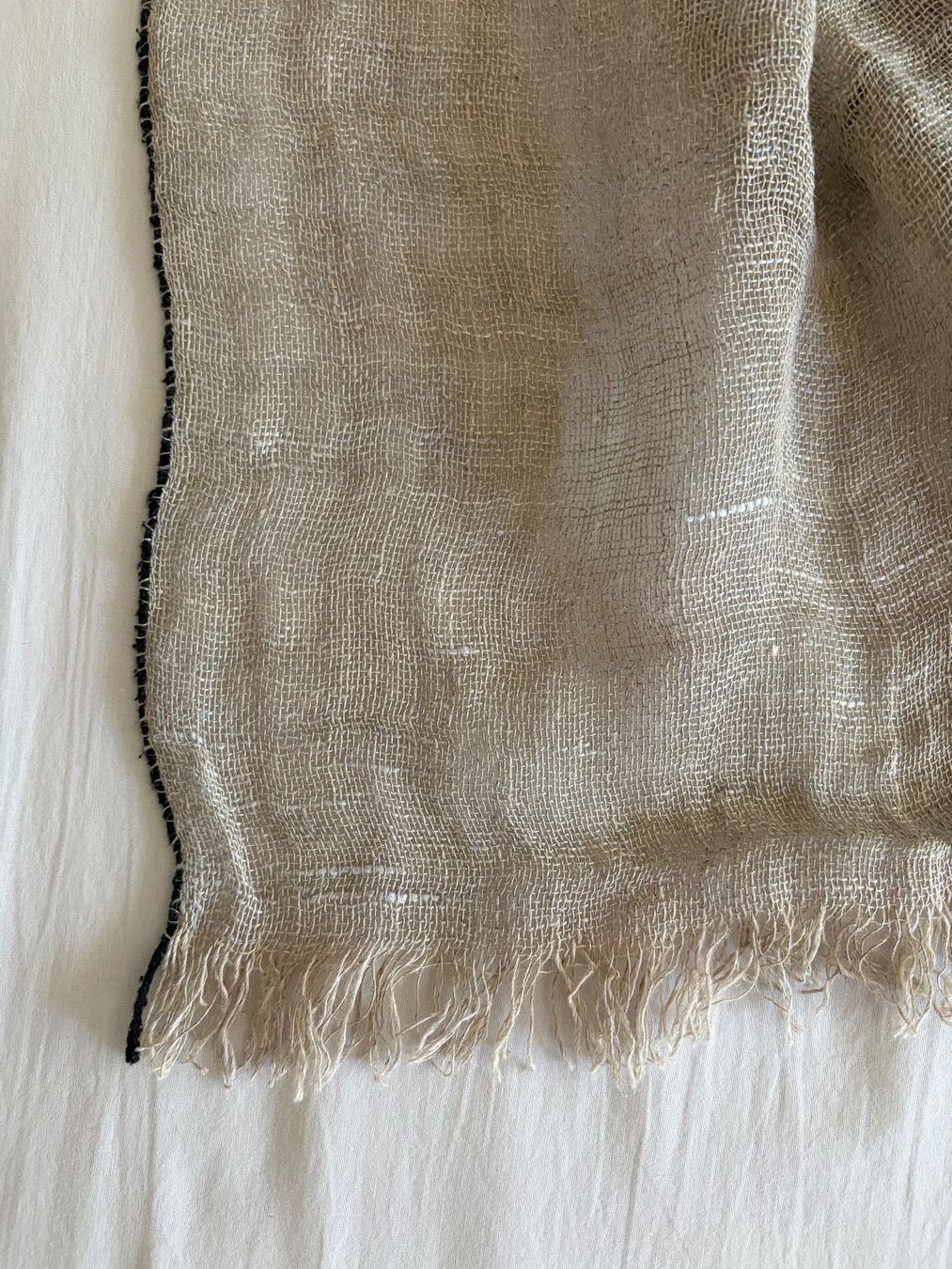 Coperte: Plaid oder Cape aus Naturleinen - NEU – Nuovo (secondo la descrizione) da Uitikon Waldegg venduto da Voile 1