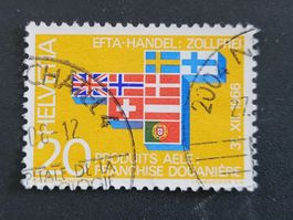 Timbre CH 1967 - (13. III.) N° 447 - Drapeaux de l' AELE