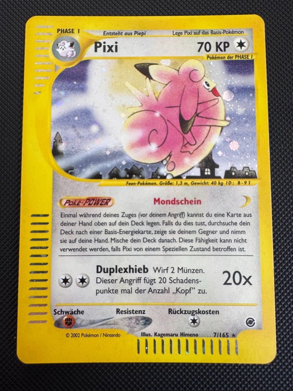 Pokémon Carte collezionabili: Pokemon Pixi Holo 7/165 - Expedition - DE – Usato da Erstfeld venduto da PokeSandero