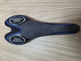 Selle vélo Selle San Marco Era noir bleu état usagé