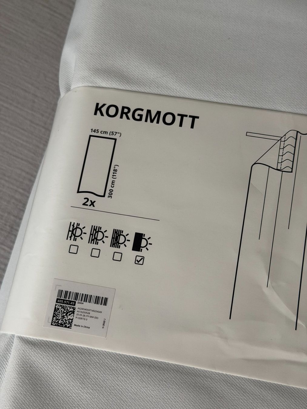 Ikea Tende: Korgmott Vorhänge (2Sets = 4 Stk.) – Nuovo (secondo la descrizione) da Zürich venduto da MarcelsGame 3