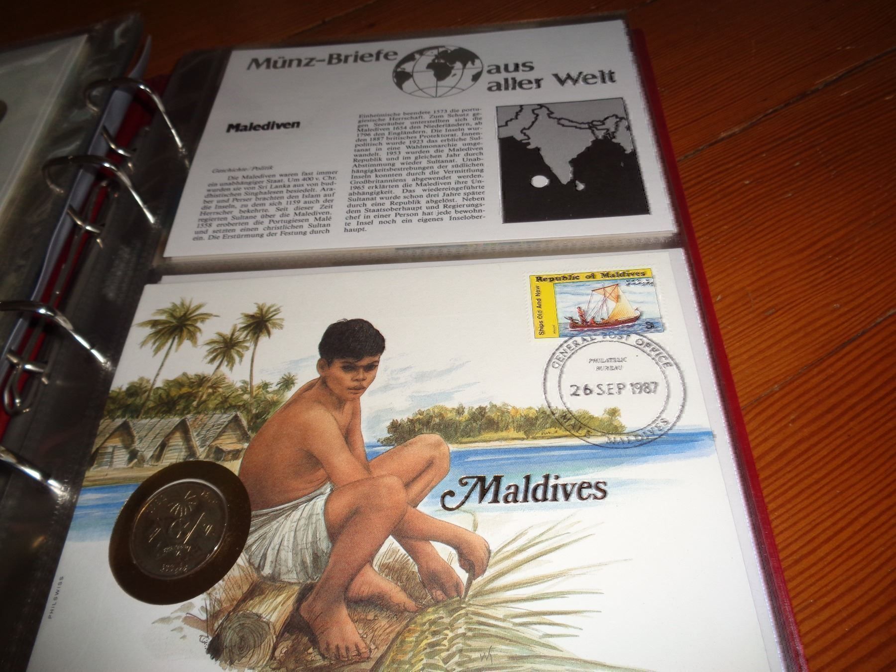 Alle Münzen: Münzbrief Malediven – Gebraucht aus Olten von Disc-Verkauf