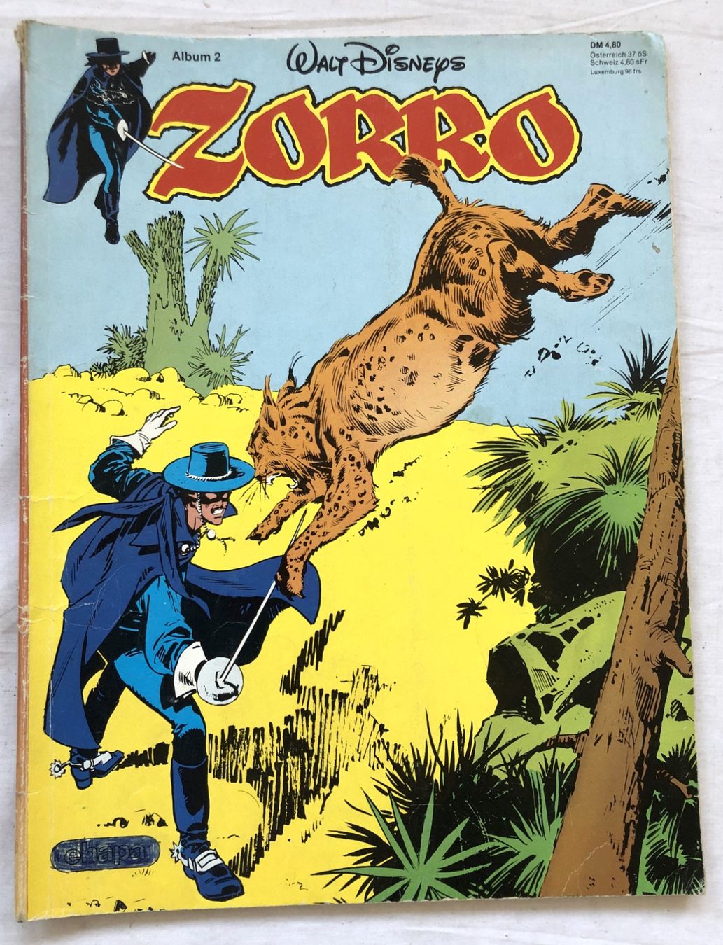 Fumetti: ZORRO - Comicalbum - Nr.2 - Ehapa Verlag – Usato da Schaffhausen venduto da durruti