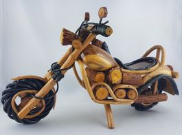MOTORRAD aus Holz - Handarbeit - 29x17cm