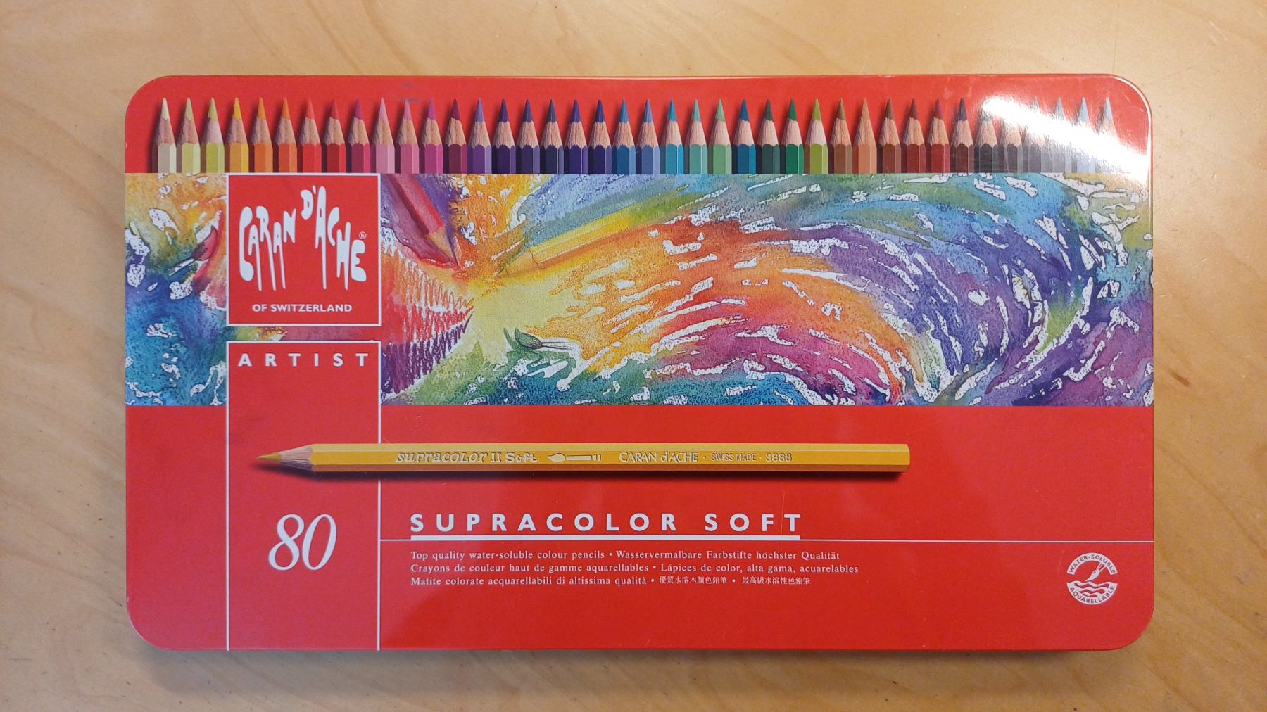 Caran D'Ache Crayons, crayons de couleur & craies: Farbstiftpalette Supracolor Soft Aquarelle – D'occasion à Erlinsbach par mimure