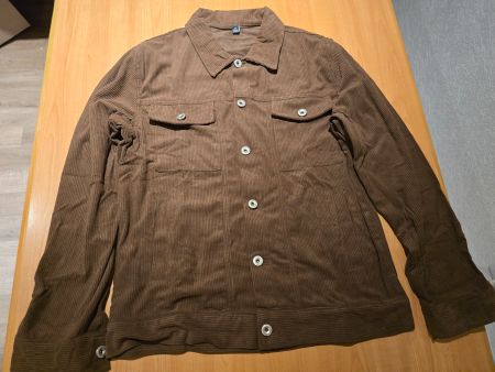Veste "Chemise" brune T-M pour homme Neuve
