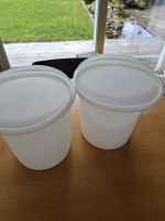 Tupperware 2 Behälter 28 cm hoch, 25 cm Durchmesser 