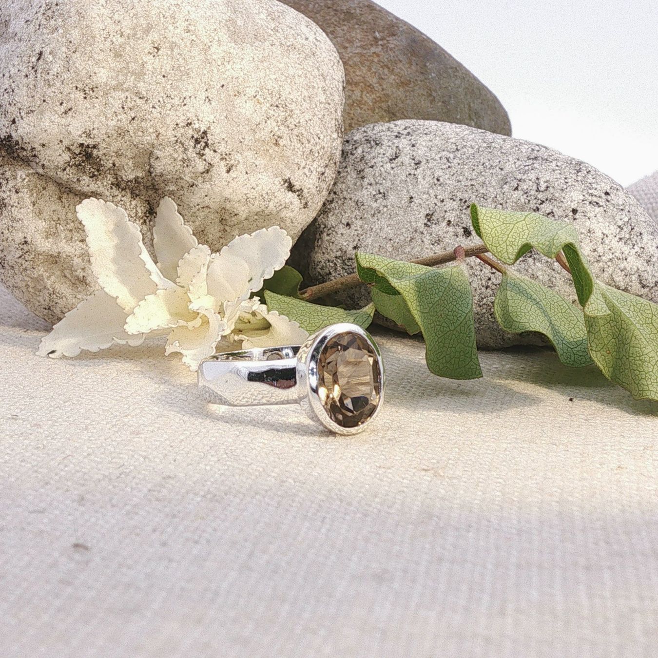 Olga Ribler Anelli: Rauchquarz Ring - Sterling Silber 925 - Grösse 54 – Nuovo (secondo la descrizione) da Luzern venduto da Schmuckoutlet 4