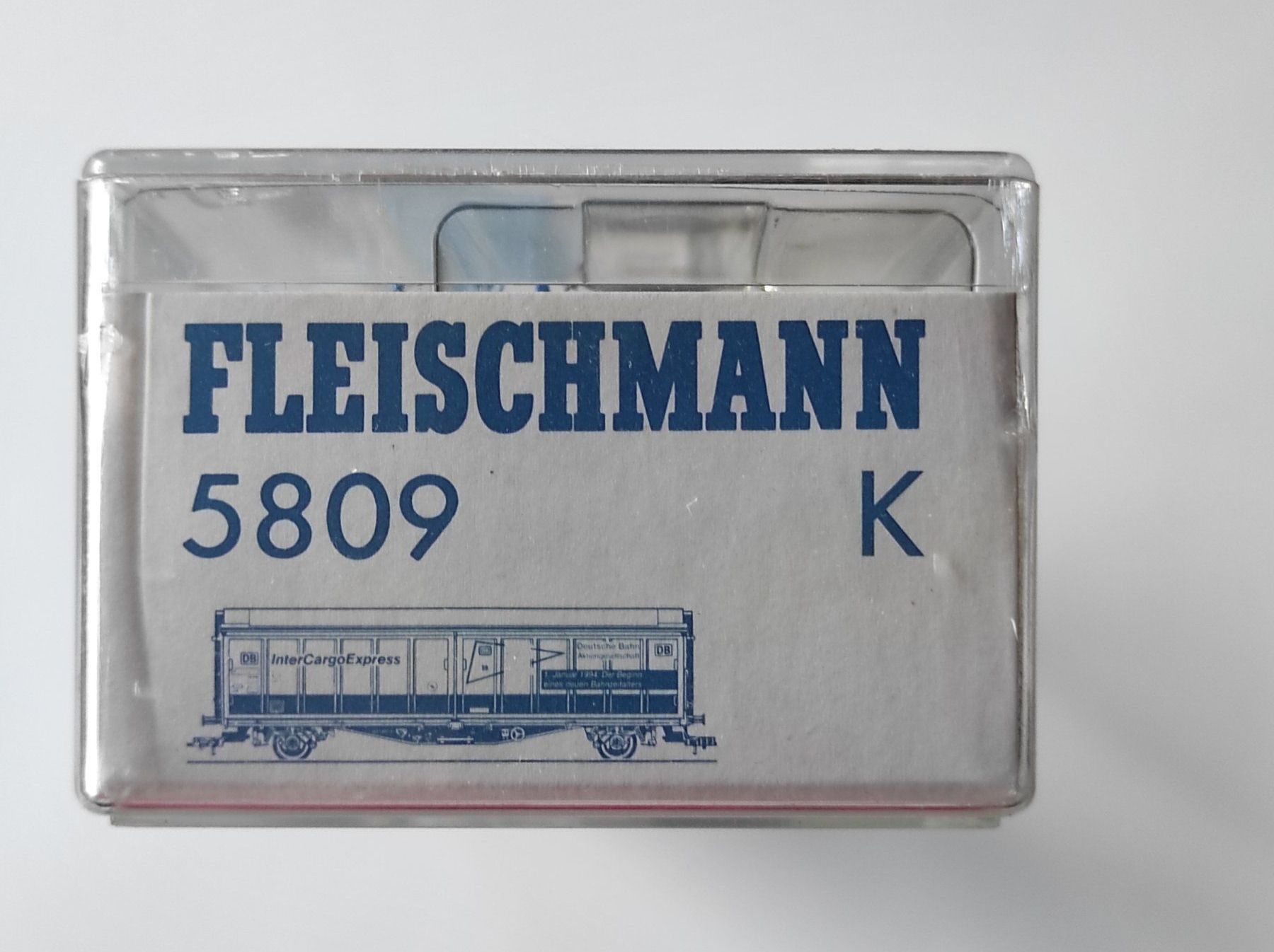 Fleischmann Trains électriques: Schiebewandwagen "Intercargo" der DB von Fleischmann H0, GS – Neuf avec emballage d'origine à La Chaux-de-Fonds par Hobbymodell 1
