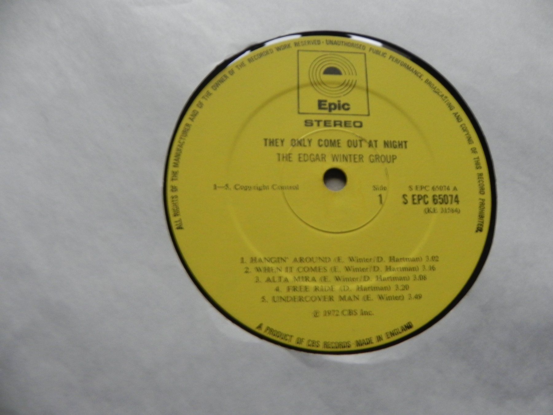 LP USA Rock Band The Edgar Winter Group 1972 They only come (Gebraucht ...