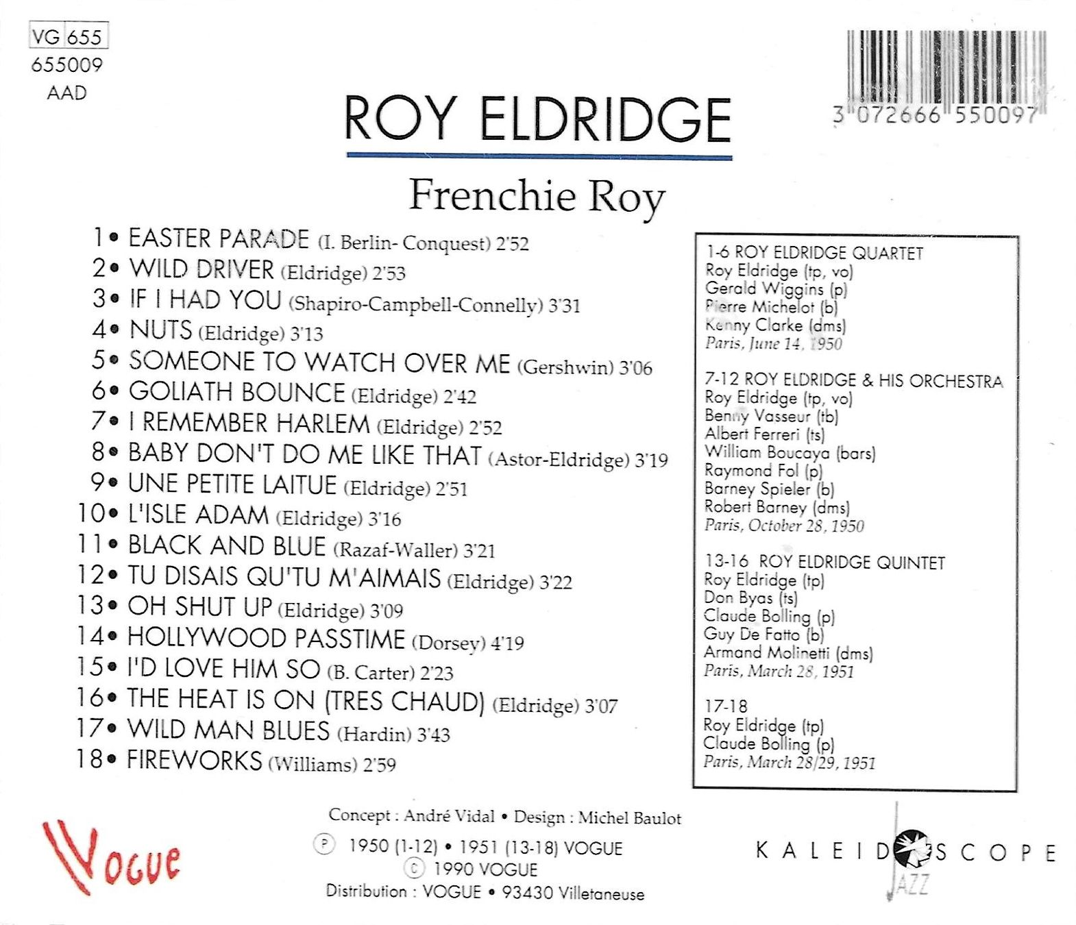 CD: Roy Eldridge - Frenchie Roy – Usato da Savagnier venduto da Ne2065 1