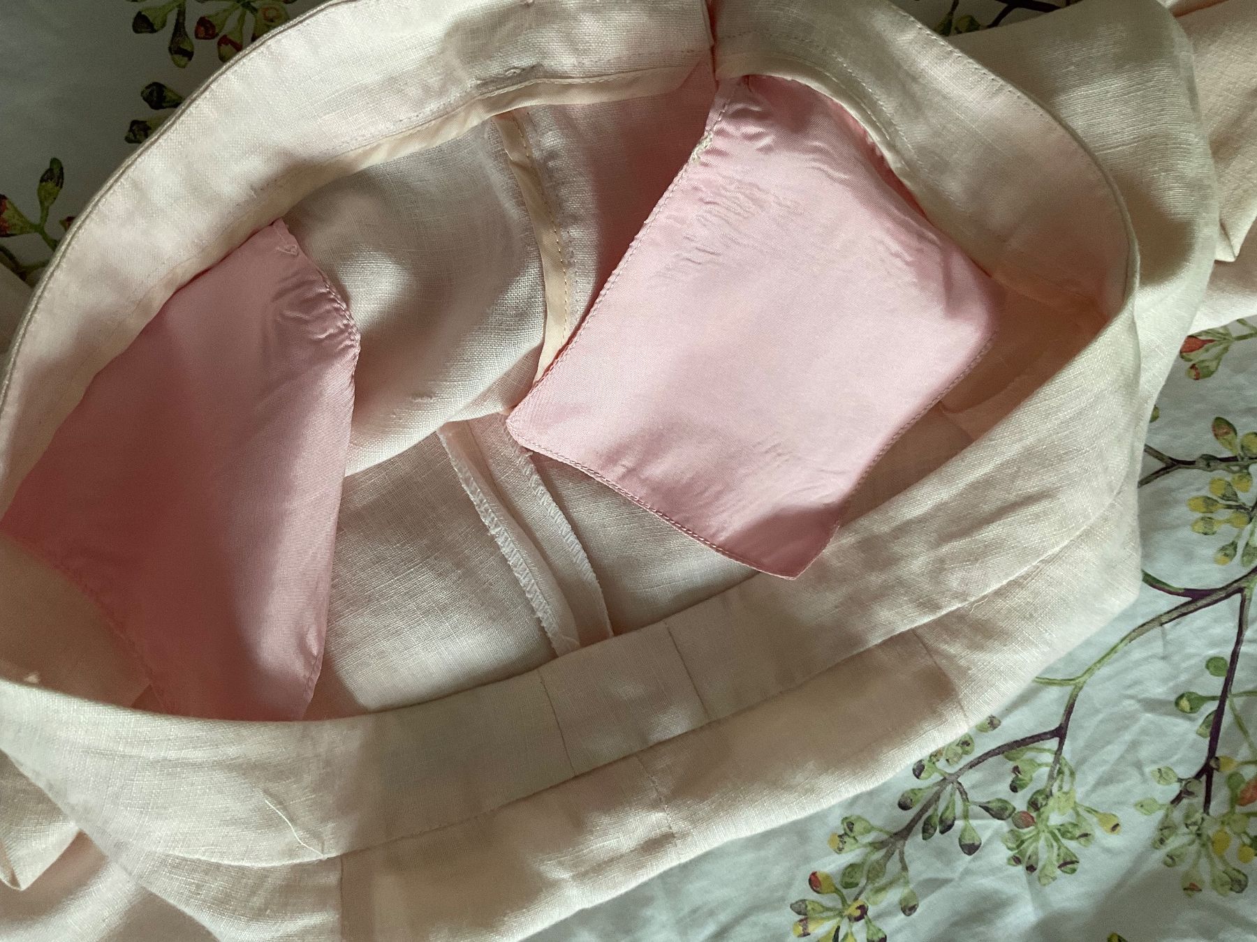 Pantaloni: LONGHIN 100% Leinen Hose Gr 40 hellrosa – Usato da Urdorf venduto da alda02 6