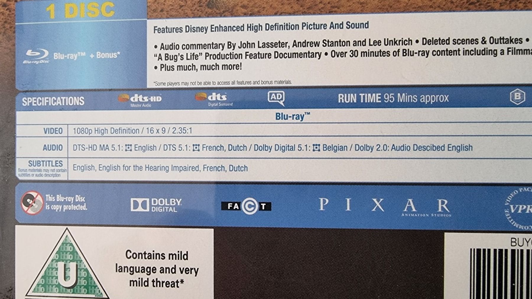 Tutti i DVDs: Blu Ray A Bug's Life / selten Steelbook – Nuovo e nell'imballaggio originale da Oetwil am See venduto da fineli2 1