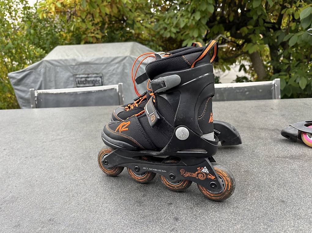 K2 Pattini in linea & Pattini a rotelle: K2 Roller en parfait état . Réglable de 32 à 37 – Usato da Bussigny venduto da Gadz10 1