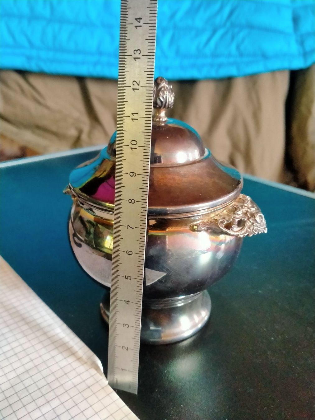 Set di piatti: Silber Dose / Silver can 800 / sugar bowl lidded bowl ... – Usato da Küssnacht am Rigi venduto da perlboote 6