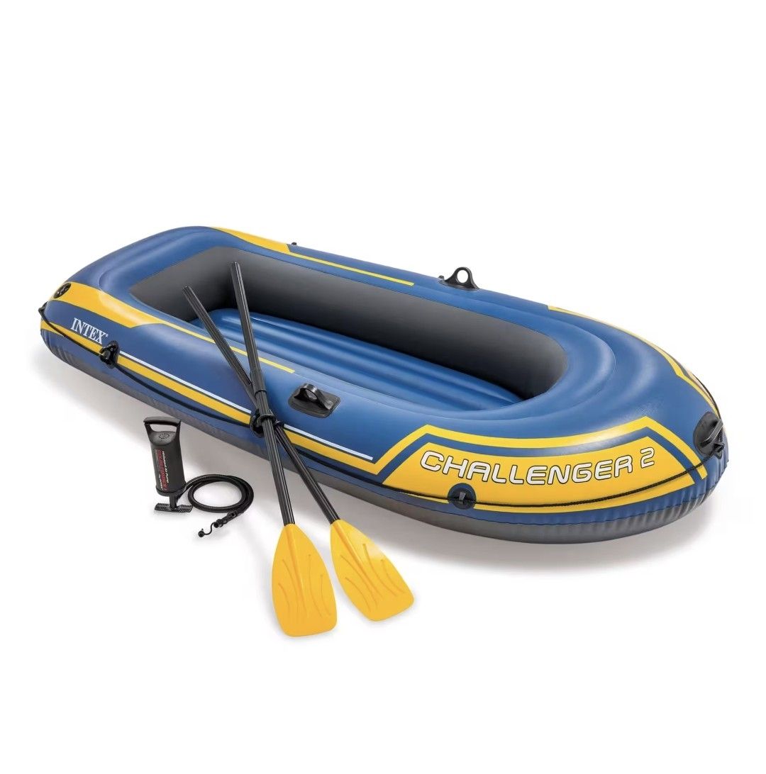 Bateaux: Intex Challenger 2 inflatable boat with pump and oars – D'occasion à Zürich par ste.ugolini.riccardo