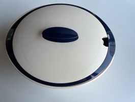 Tupperware Schüssel 4.3L mit Deckel beige/dunkelblau guter Z