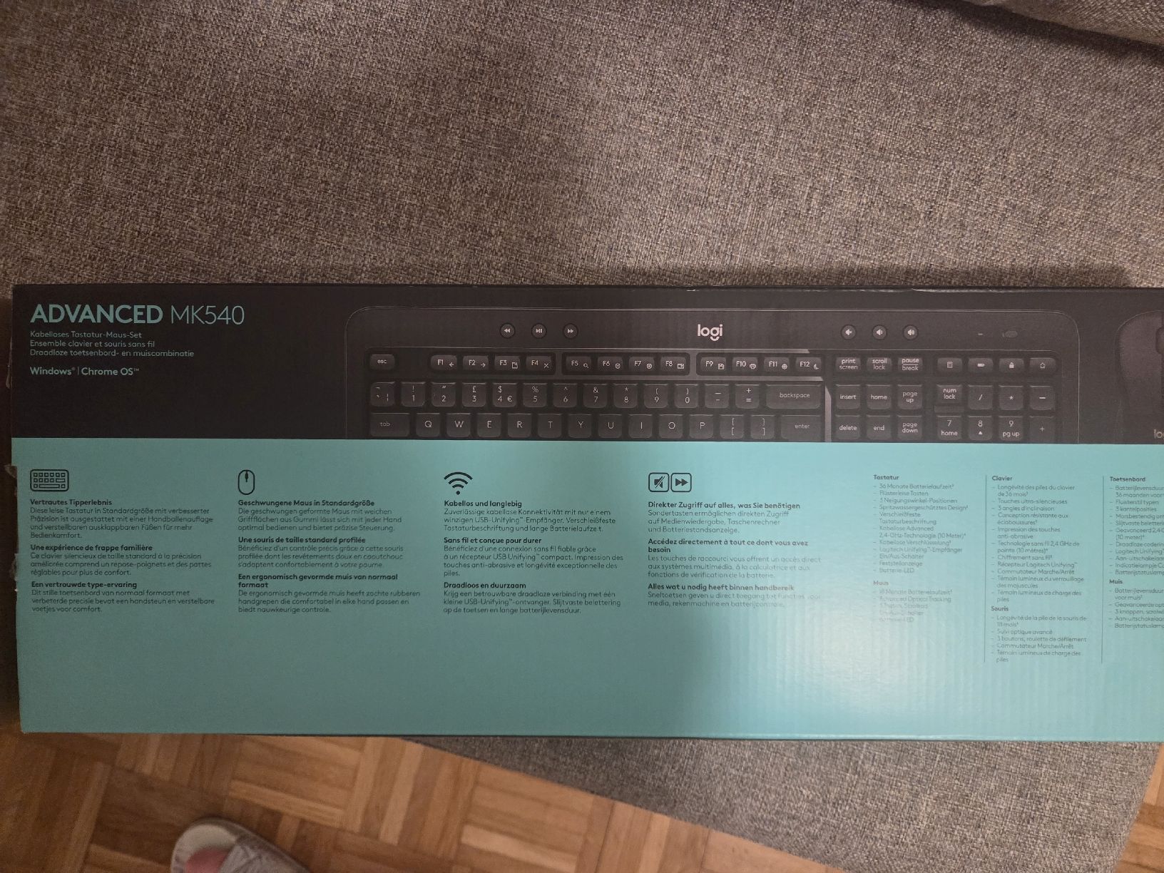 Logitech Tastiere: Logitech MK540 Advanced Wireless Keyboard & Mouse Combo – Nuovo e nell'imballaggio originale da Basel venduto da nin_8vcy 1