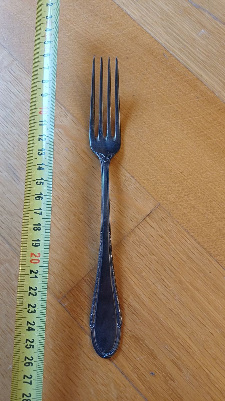 Forchette: Alte Gabel versilbert, Vintage mit J.M. Gravur – Usato da Oberneunforn venduto da Bumbam 2