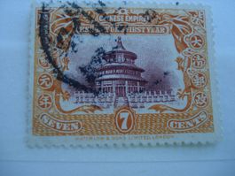 uralte Marke China, gestempelt