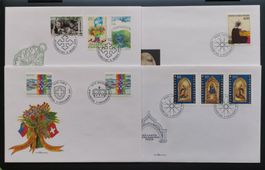 Lot FDC Liechtenstein 1995 (Auswahl, Katalogwert 25.-)
