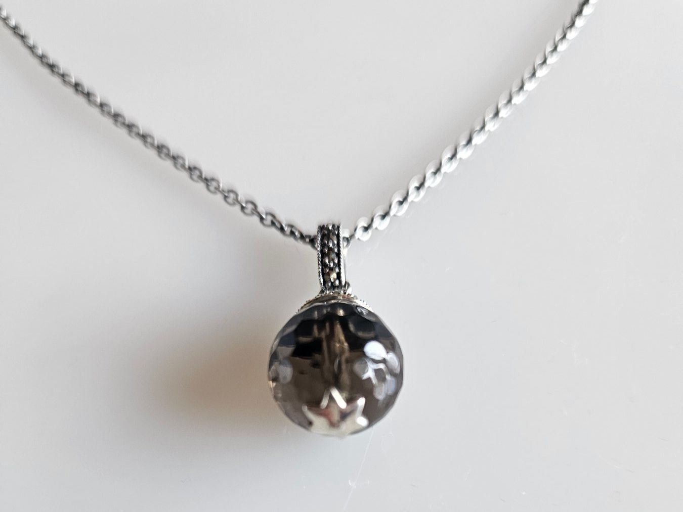Catenine: Silber Kette mit Rauchquarz – Nuovo (secondo la descrizione) da Winterthur venduto da ste_tcx5 2