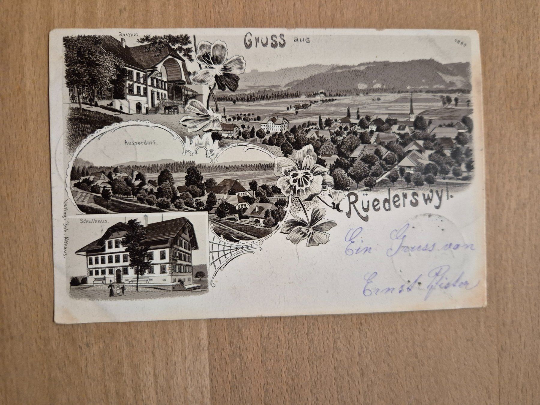 Cartoline postali: AK Rüederswyl, 1901 – Usato da Schlosswil venduto da donmarcos62