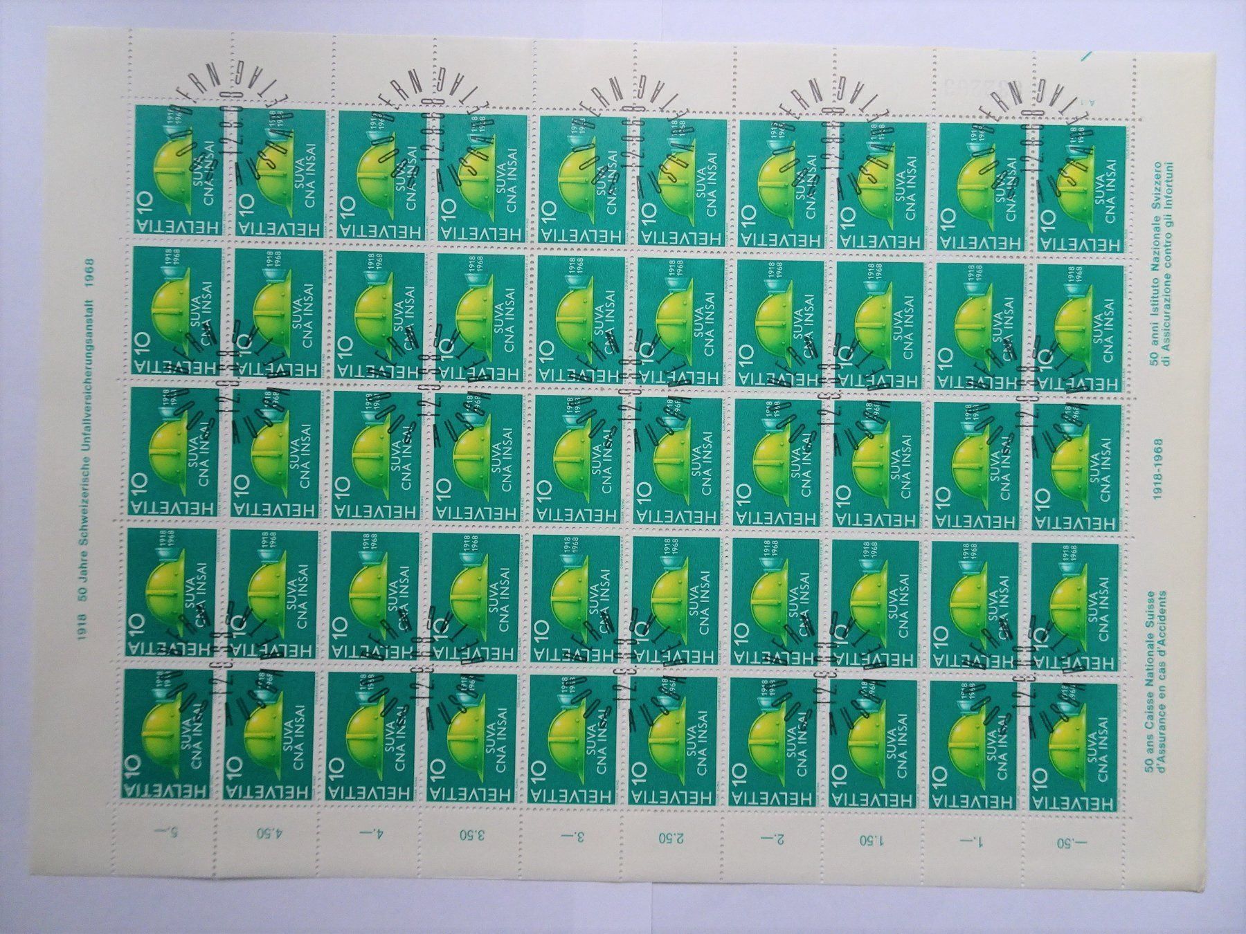 Tous les timbres: 1968 – Neuf (Voir description) à Aadorf par Chnorli-Furz