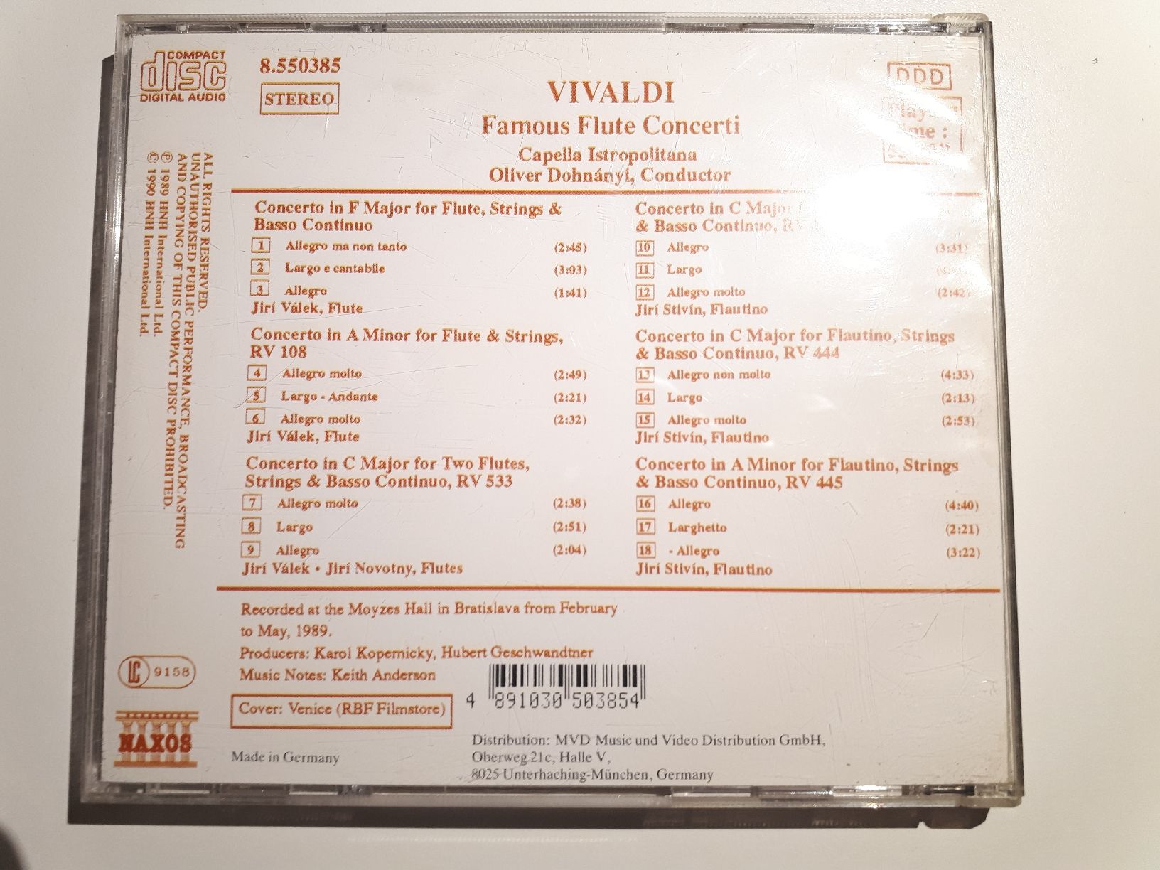 CD: Vivaldi: Famous Flute Concerti – Usato da Dietikon venduto da Buchantiqdietikon 1
