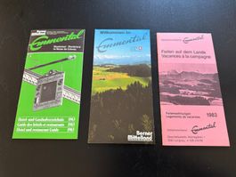 3 Emmental Karten/Landkarten von 1983, Top Zustand!