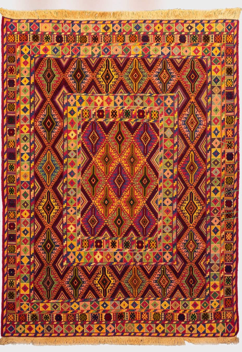 Kelim Tappeti: 196x149cm Afghan Kelim Handgemacht – Nuovo e nell'imballaggio originale da Luzern venduto da Hera.Kollektiv